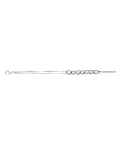 18CT W/G BRACELET MNT 1pt/28s